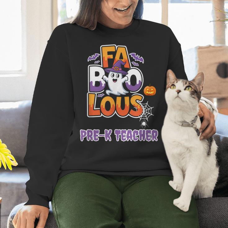 Fabulous Pre-K Teacher Halloween Costume Classroom Outfit Women Crewneck Sweatshirt, gift for family, gift for coworker Fabulous Pre-K Teacher Halloween Costume Classroom Outfit Women Crewneck Sweatshirt, gift for family, gift for coworker