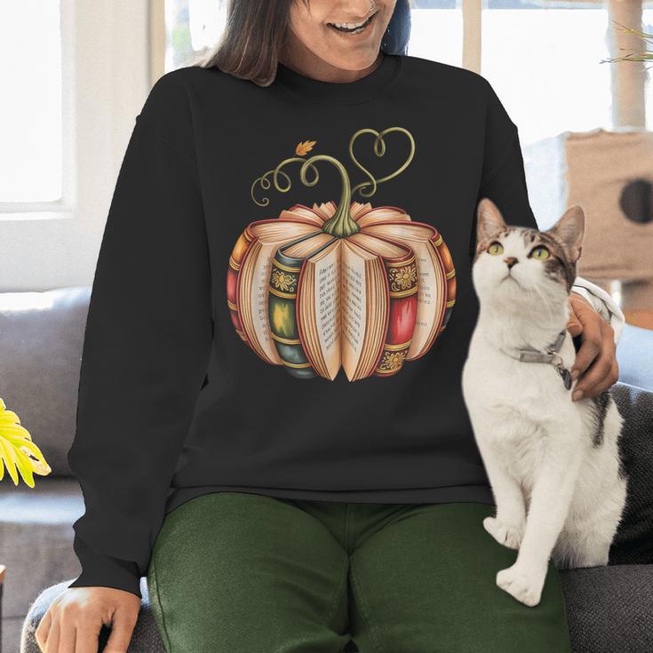 Fall Book Pumpkin Fall Librarians Bookworm Teachers Students Women Crewneck Sweatshirt, gift for family, gift for coworker Fall Book Pumpkin Fall Librarians Bookworm Teachers Students Women Crewneck Sweatshirt, gift for family, gift for coworker