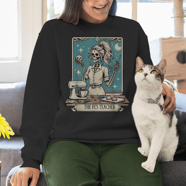 FCS Teacher Skeleton Halloween Family And Consumer Science Women Crewneck Sweatshirt, Science Teacher Sweatshirts, gift for family, gift for coworker