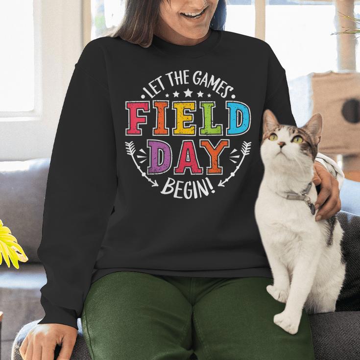 Field Day 2024 Let The Games Begin Teacher Kids Girls Boys Women Crewneck Sweatshirt, gift for family, gift for coworker