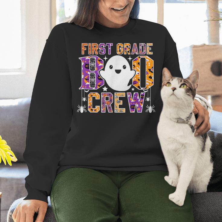 First Grade Boo Crew Teacher Student Halloween Costume Women Crewneck Sweatshirt, First Grade Teacher Sweatshirts, gift for family, gift for coworker First Grade Boo Crew Teacher Student Halloween Costume Women Crewneck Sweatshirt, First Grade Teacher Sweatshirts, gift for family, gift for coworker
