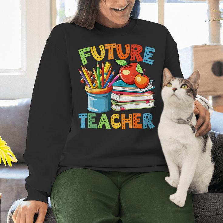 Future Teacher Costume For Kids Back To School Boy Girl Women Crewneck Sweatshirt, Future Teacher Sweatshirts, gift for family, gift for coworker