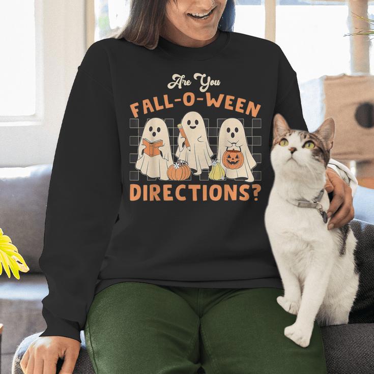 Ghost Are You Fall-O-Ween Directions Teacher Halloween Women Crewneck Sweatshirt, gift for family, gift for coworker Ghost Are You Fall-O-Ween Directions Teacher Halloween Women Crewneck Sweatshirt, gift for family, gift for coworker