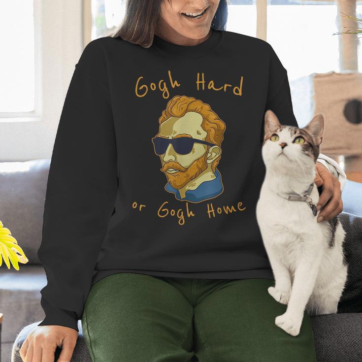 Go Hard Or Go Home Art Teacher Women Crewneck Sweatshirt, gift for family, gift for coworker Go Hard Or Go Home Art Teacher Women Crewneck Sweatshirt, gift for family, gift for coworker
