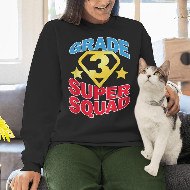 Grade 3 Super Squad Superhero Teacher Team Men Women Girls Kids Women Crewneck Sweatshirt, Super Teacher Sweatshirts, gift for family, gift for coworker Grade 3 Super Squad Superhero Teacher Team Men Women Girls Kids Women Crewneck Sweatshirt, Super Teacher Sweatshirts, gift for family, gift for coworker