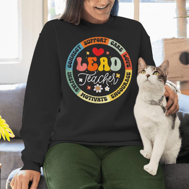 Groovy Lead Teacher Appreciation Back To School Women Crewneck Sweatshirt, Groovy Teacher Sweatshirts, gift for family, gift for coworker Groovy Lead Teacher Appreciation Back To School Women Crewneck Sweatshirt, Groovy Teacher Sweatshirts, gift for family, gift for coworker