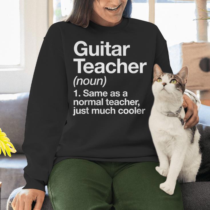 Guitar Teacher Definition Musician Music Men Women Girls Kids Women Crewneck Sweatshirt, gift for family, gift for coworker Guitar Teacher Definition Musician Music Men Women Girls Kids Women Crewneck Sweatshirt, gift for family, gift for coworker