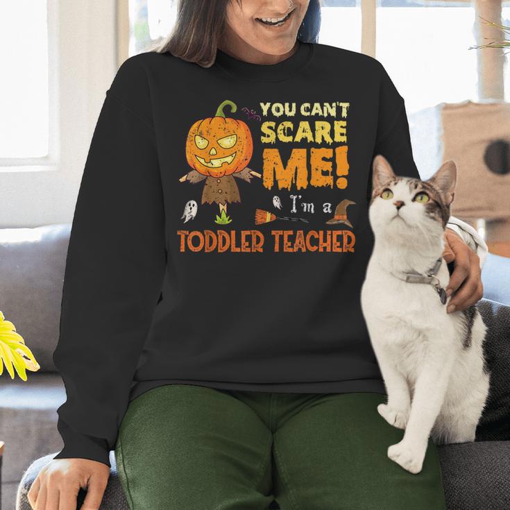 Halloween You Can't Scare Toddler Teacher For Men Women Women Crewneck Sweatshirt, gift for family, gift for coworker