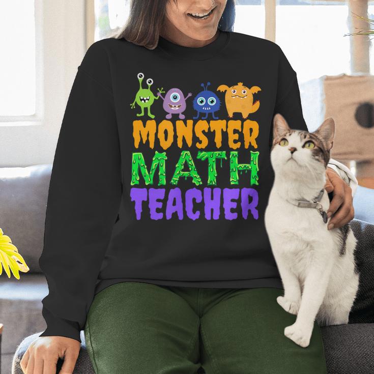 Halloween Monster Math Teacher Men Women Women Crewneck Sweatshirt, gift for family, gift for coworker Halloween Monster Math Teacher Men Women Women Crewneck Sweatshirt, gift for family, gift for coworker