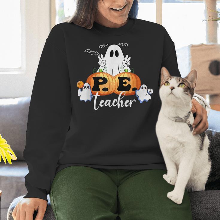 Halloween PE Teacher Ghosts Pumpkins Sports Lover Women Crewneck Sweatshirt, Pe Teacher Sweatshirts, gift for family, gift for coworker Halloween PE Teacher Ghosts Pumpkins Sports Lover Women Crewneck Sweatshirt, Pe Teacher Sweatshirts, gift for family, gift for coworker