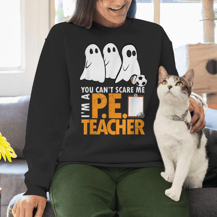 Halloween PE Teacher Shirt Can't Scare Me Women Crewneck Sweatshirt, Pe Teacher Sweatshirts, gift for family, gift for coworker Halloween PE Teacher Shirt Can't Scare Me Women Crewneck Sweatshirt, Pe Teacher Sweatshirts, gift for family, gift for coworker