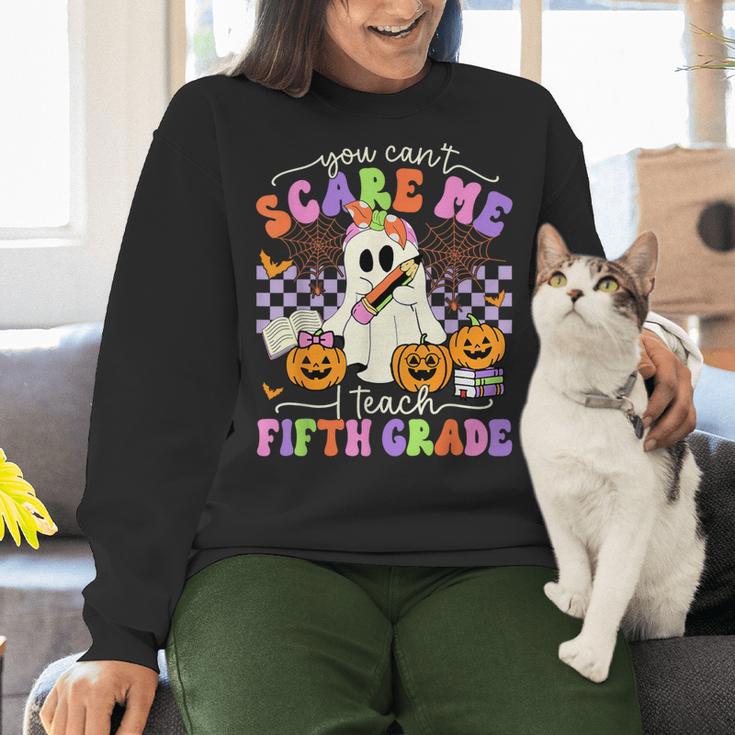 Halloween Teacher You Can't Scare Me I Teach Fifth Grade Women Crewneck Sweatshirt, gift for family, gift for coworker Halloween Teacher You Can't Scare Me I Teach Fifth Grade Women Crewneck Sweatshirt, gift for family, gift for coworker