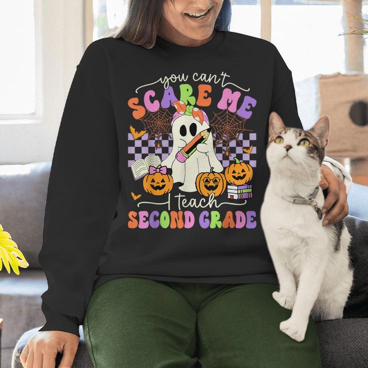 Halloween Teacher You Can't Scare Me I Teach Second Grade Women Crewneck Sweatshirt, gift for family, gift for coworker Halloween Teacher You Can't Scare Me I Teach Second Grade Women Crewneck Sweatshirt, gift for family, gift for coworker