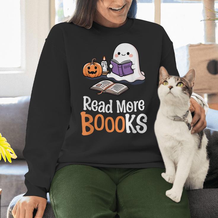 Halloween Teacher Women Cute Reading Ghost Read More Books Women Crewneck Sweatshirt, gift for family, gift for coworker Halloween Teacher Women Cute Reading Ghost Read More Books Women Crewneck Sweatshirt, gift for family, gift for coworker