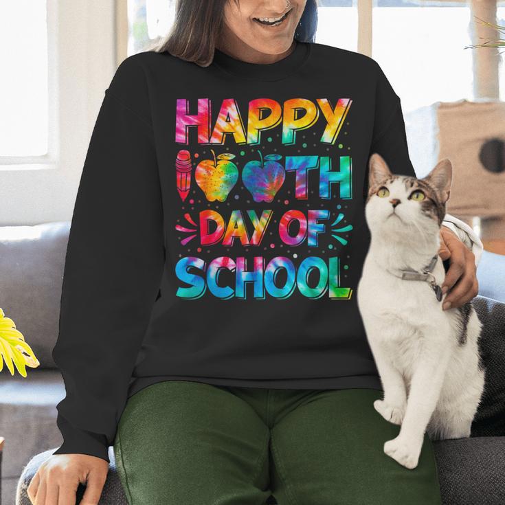 Happy 100th Day Of School Teacher Student 100 Days Tie Dye Men Women Kids Women Crewneck Sweatshirt, gift for family, gift for coworker Happy 100th Day Of School Teacher Student 100 Days Tie Dye Men Women Kids Women Crewneck Sweatshirt, gift for family, gift for coworker