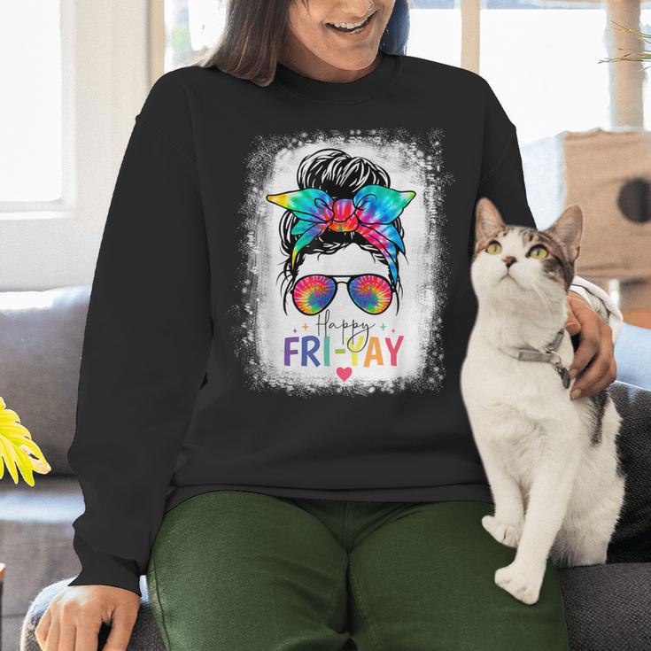 Happy Fri-Yay Friday Teacher Life Happy Friday Women Crewneck Sweatshirt, gift for family, gift for coworker