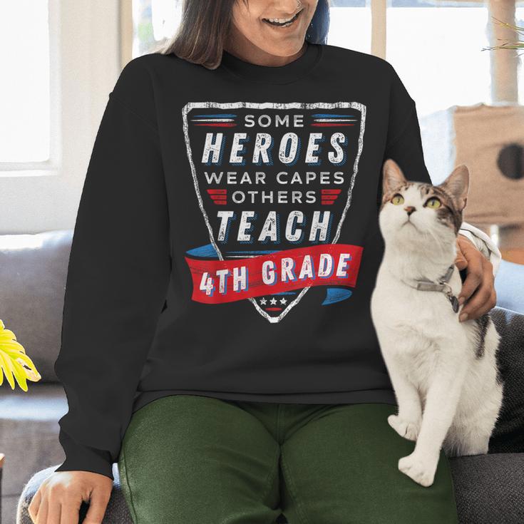 Some Heroes Wear Capes Others Teach 4th Grade Teacher Men Women Kids Women Crewneck Sweatshirt, 4th Grade Teacher Sweatshirts, gift for family, gift for coworker Some Heroes Wear Capes Others Teach 4th Grade Teacher Men Women Kids Women Crewneck Sweatshirt, 4th Grade Teacher Sweatshirts, gift for family, gift for coworker