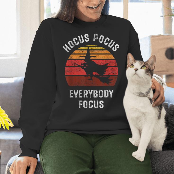 Hocus Pocus Everybody Focus Witch Halloween Teacher Women Women Crewneck Sweatshirt, gift for family, gift for coworker Hocus Pocus Everybody Focus Witch Halloween Teacher Women Women Crewneck Sweatshirt, gift for family, gift for coworker