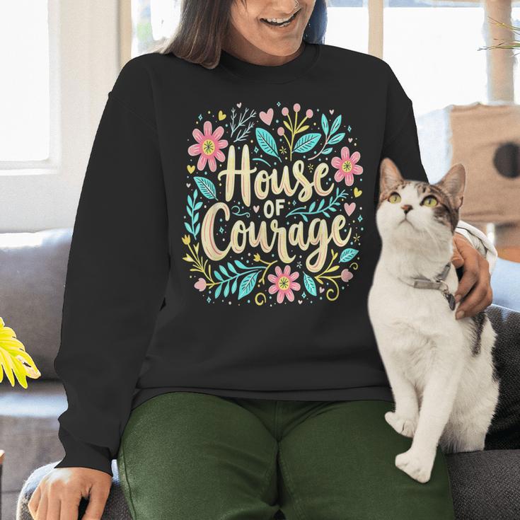 House Of Courage Flowers RCA School Teacher Student Tee Women Crewneck Sweatshirt, gift for family, gift for coworker