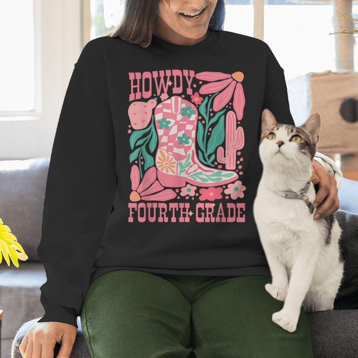 Howdy Fourth Grade Western 4th Grade Teacher Cowboy Cowgirl Women Crewneck Sweatshirt, 4th Grade Teacher Sweatshirts, gift for family, gift for coworker Howdy Fourth Grade Western 4th Grade Teacher Cowboy Cowgirl Women Crewneck Sweatshirt, 4th Grade Teacher Sweatshirts, gift for family, gift for coworker