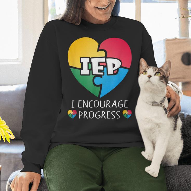 IEP I Encourage Progress Special Education School Teacher Women Crewneck Sweatshirt, gift for family, gift for coworker IEP I Encourage Progress Special Education School Teacher Women Crewneck Sweatshirt, gift for family, gift for coworker