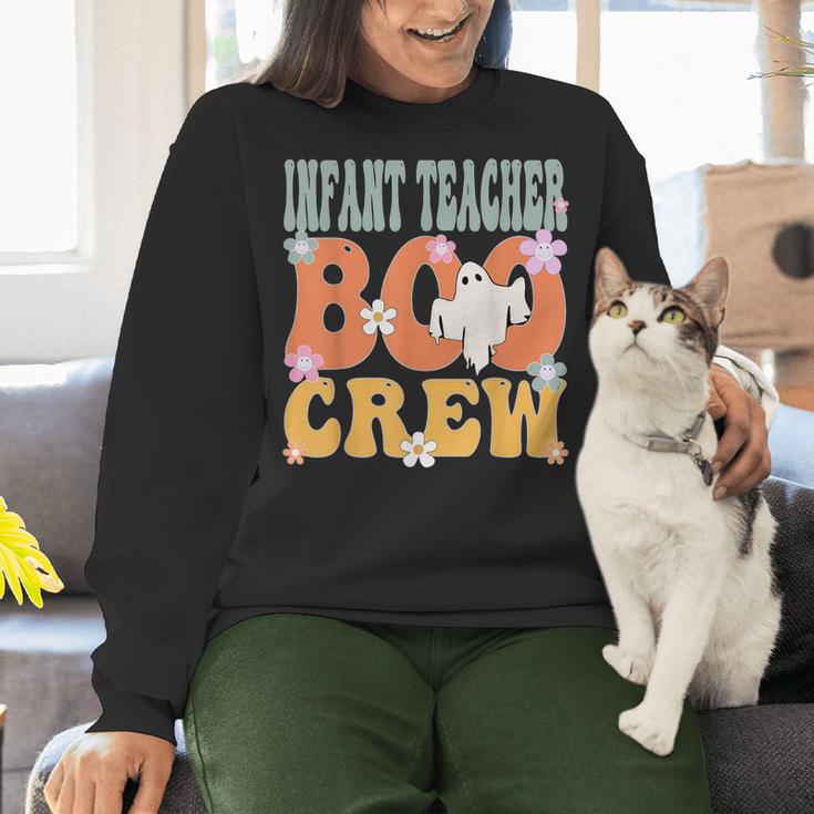 Infant Teacher Boo Crew Ghost Groovy Halloween For Women Women Crewneck Sweatshirt, Groovy Teacher Sweatshirts, gift for family, gift for coworker Infant Teacher Boo Crew Ghost Groovy Halloween For Women Women Crewneck Sweatshirt, Groovy Teacher Sweatshirts, gift for family, gift for coworker