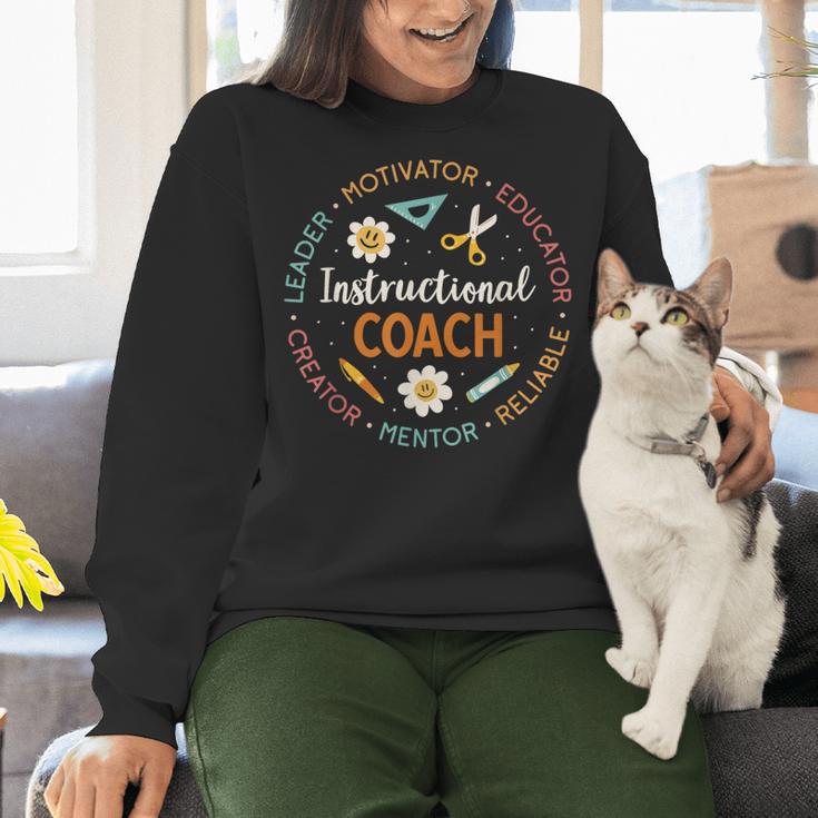 Instructional Coach Back To School Teacher Women Crewneck Sweatshirt, gift for family, gift for coworker Instructional Coach Back To School Teacher Women Crewneck Sweatshirt, gift for family, gift for coworker