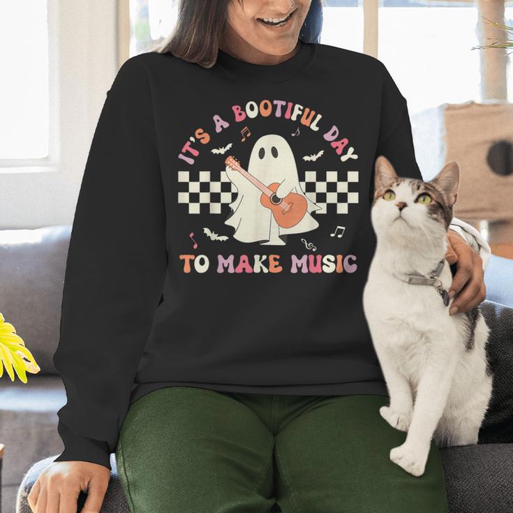 It's A Bootiful Day To Make Music Teacher Musician Halloween For Men Women Kids Women Crewneck Sweatshirt, gift for family, gift for coworker It's A Bootiful Day To Make Music Teacher Musician Halloween For Men Women Kids Women Crewneck Sweatshirt, gift for family, gift for coworker