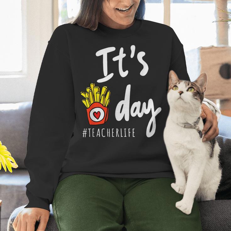 It's Fry Day Teacher Life Women Crewneck Sweatshirt, gift for family, gift for coworker It's Fry Day Teacher Life Women Crewneck Sweatshirt, gift for family, gift for coworker