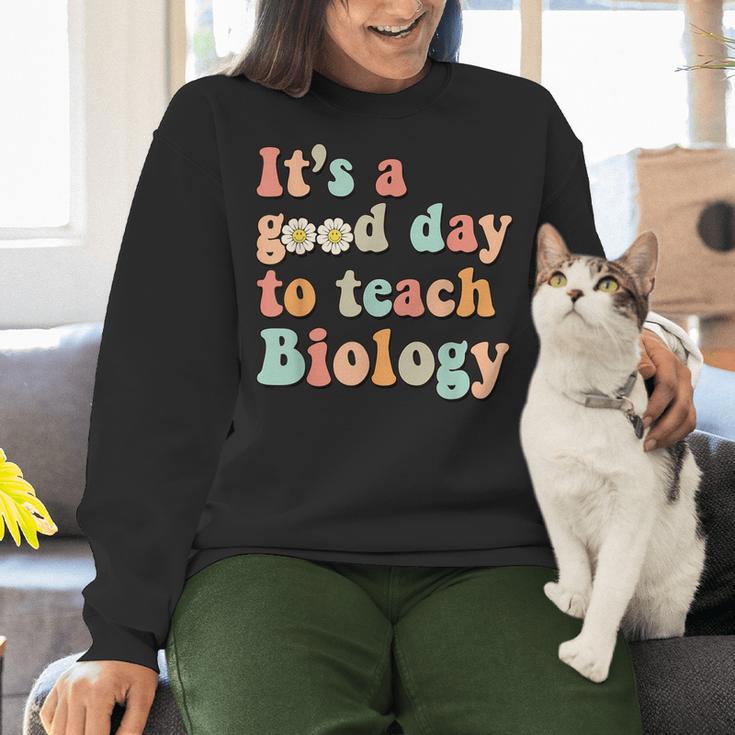 It's A Good Day To Teach Biology Biology Teacher Women Crewneck Sweatshirt, gift for family, gift for coworker It's A Good Day To Teach Biology Biology Teacher Women Crewneck Sweatshirt, gift for family, gift for coworker