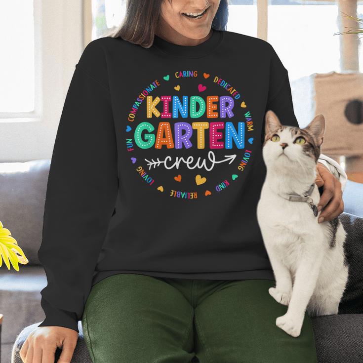 Kindergarten Crew Back To School Kindergarten Teacher Kids Women Crewneck Sweatshirt, gift for family, gift for coworker Kindergarten Crew Back To School Kindergarten Teacher Kids Women Crewneck Sweatshirt, gift for family, gift for coworker