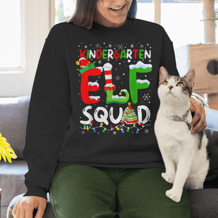 Kindergarten ELF Squad Christmas ELF Student Teacher Men Women Kids Women Crewneck Sweatshirt, gift for family, gift for coworker