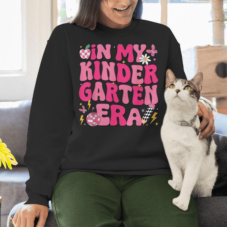 In My Kindergarten Era Girl Back To School Kinder Teacher Women Crewneck Sweatshirt, gift for family, gift for coworker In My Kindergarten Era Girl Back To School Kinder Teacher Women Crewneck Sweatshirt, gift for family, gift for coworker