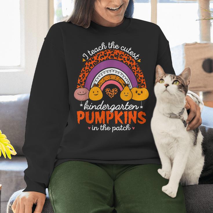 Kindergarten Teacher Pumpkin Patch Cute Women Crewneck Sweatshirt, gift for family, gift for coworker Kindergarten Teacher Pumpkin Patch Cute Women Crewneck Sweatshirt, gift for family, gift for coworker
