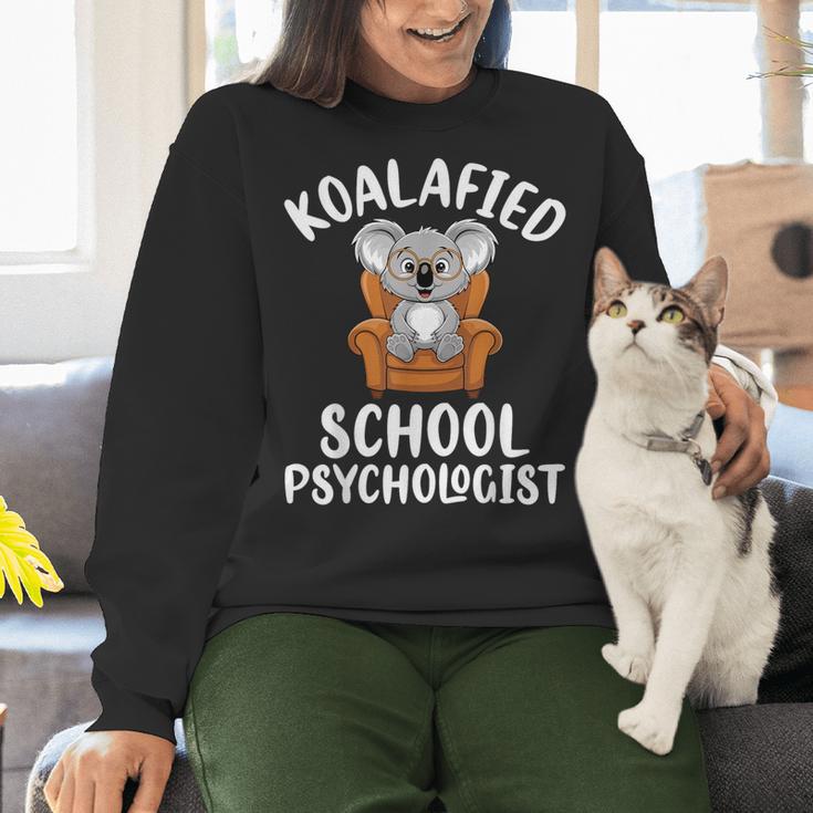 Koalafied School Psychologist Koala Lover Psychology Teacher Women Crewneck Sweatshirt, gift for family, gift for coworker Koalafied School Psychologist Koala Lover Psychology Teacher Women Crewneck Sweatshirt, gift for family, gift for coworker