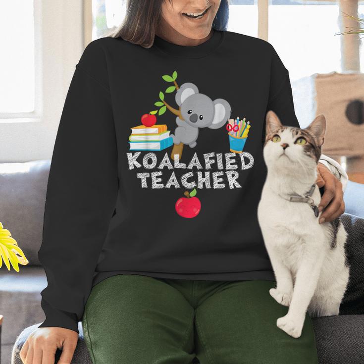 Koalafied Teacher Proud School Teacher Koala Cute T-Shirt Women Crewneck Sweatshirt, gift for family, gift for coworker Koalafied Teacher Proud School Teacher Koala Cute T-Shirt Women Crewneck Sweatshirt, gift for family, gift for coworker