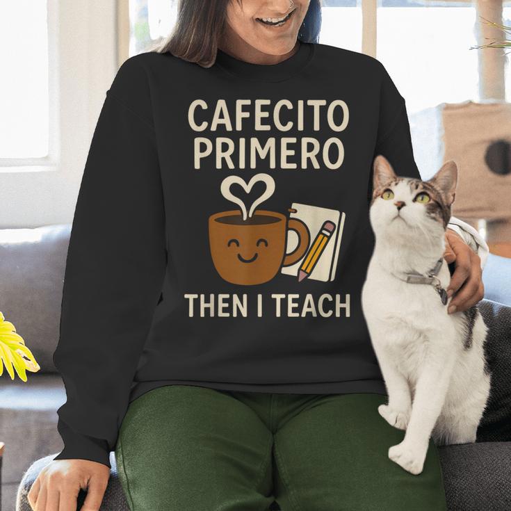 Latina Teacher Bilingual Educator Spanish Heritage Empower Women Crewneck Sweatshirt, gift for family, gift for coworker Latina Teacher Bilingual Educator Spanish Heritage Empower Women Crewneck Sweatshirt, gift for family, gift for coworker