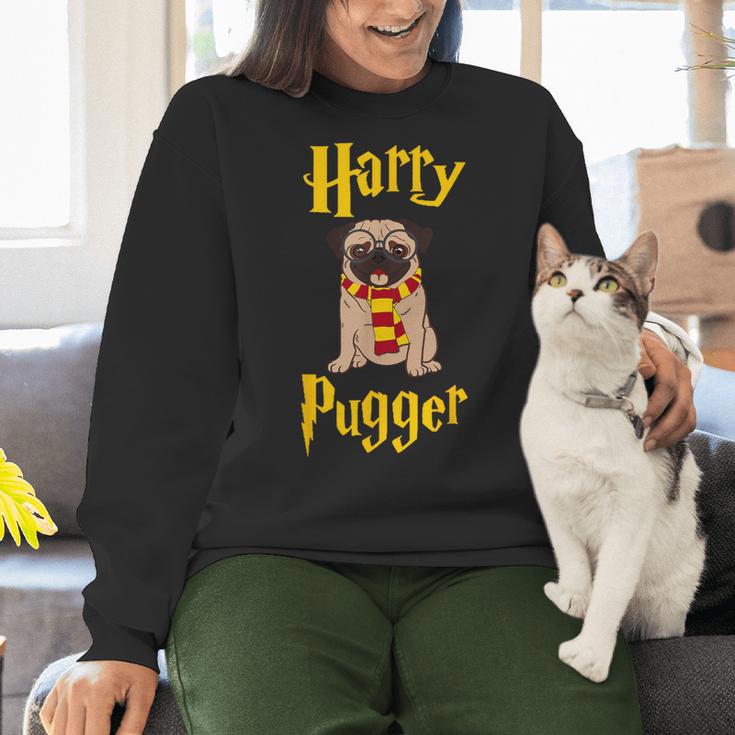 Lovely Harry Pugger Pug Women Crewneck Sweatshirt, gift for family, gift for coworker
