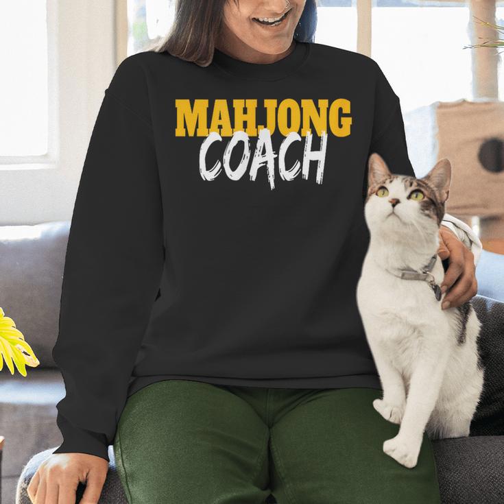 Mahjong Coach Coaching Trainer Teacher Women Crewneck Sweatshirt, gift for family, gift for coworker
