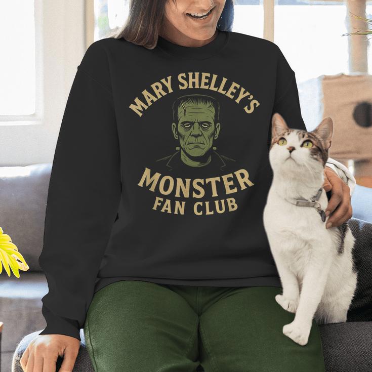 Mary Shelley's Monster Fan Club Gothic Horror Parody Women Crewneck Sweatshirt, gift for family, gift for coworker