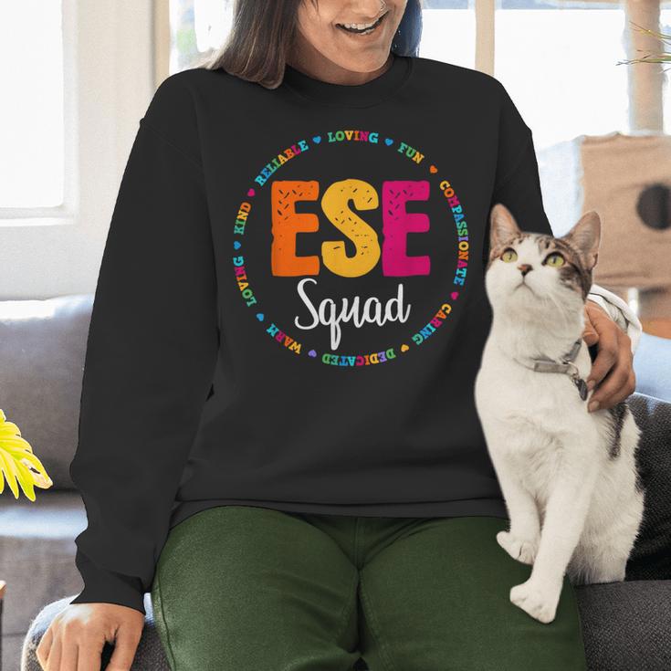 Matching ESE Squad First Last Day Team Teacher Student Tribe Women Crewneck Sweatshirt, gift for family, gift for coworker