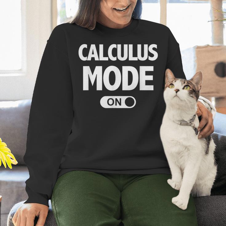Math Calculus Mode On Teacher T-Shirt Women Crewneck Sweatshirt, gift for family, gift for coworker