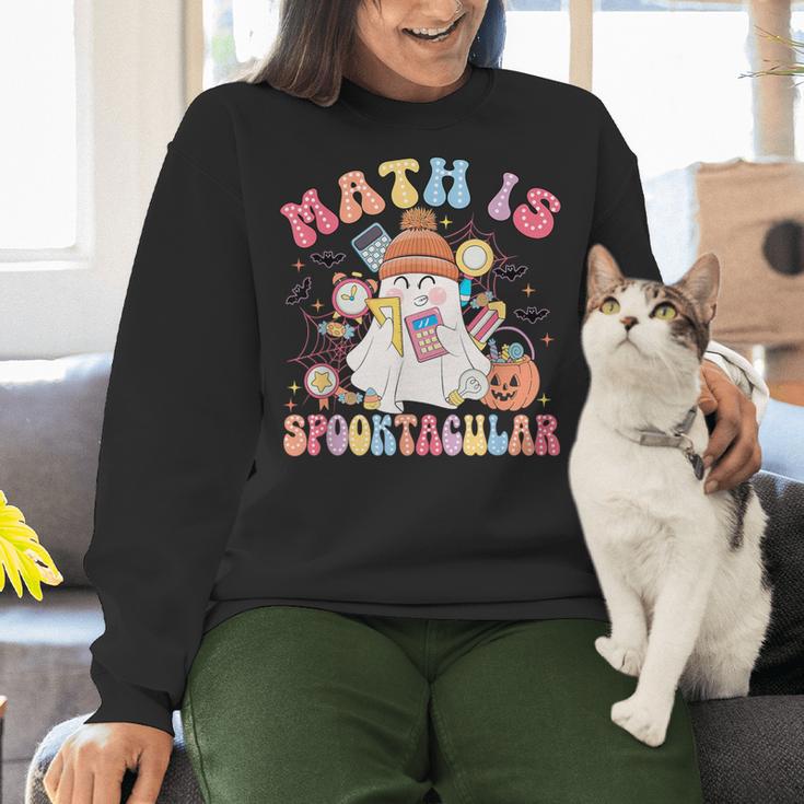 Math Is Spooktacular Math Teacher Spooky Halloween Women Crewneck Sweatshirt, gift for family, gift for coworker Math Is Spooktacular Math Teacher Spooky Halloween Women Crewneck Sweatshirt, gift for family, gift for coworker