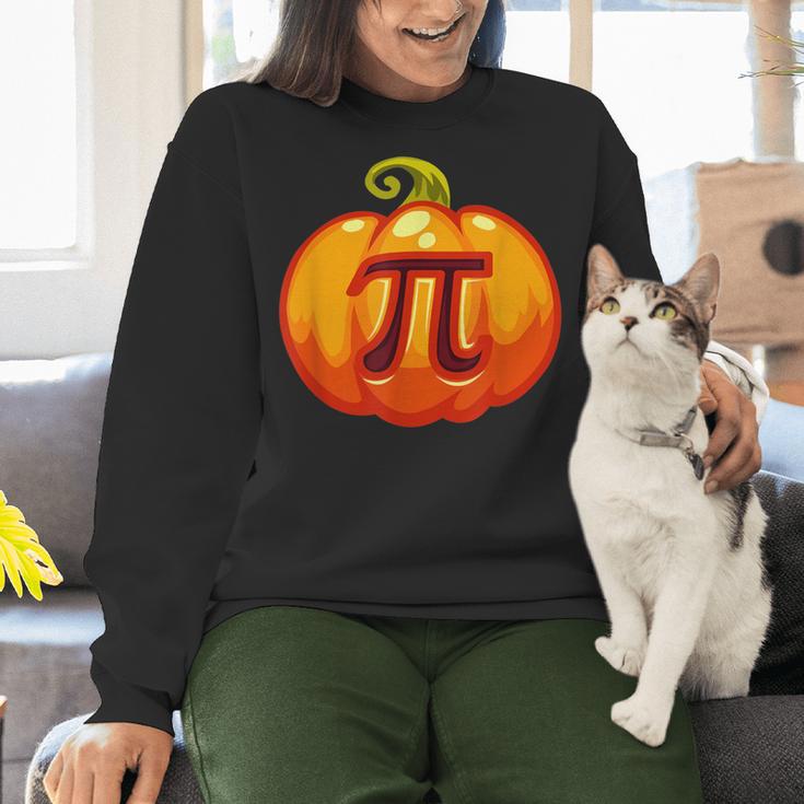Math Teacher Halloween Costume Pumpkin Pi Pun Pie Men Women Crewneck Sweatshirt, gift for family, gift for coworker