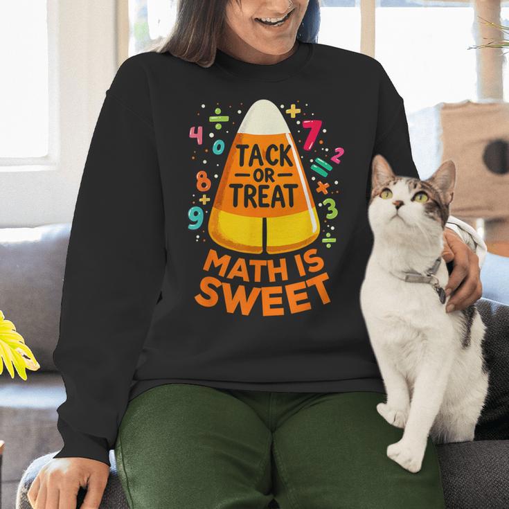 Math Teacher Halloween Costume Trick Or Treat Math Sweet Women Crewneck Sweatshirt, gift for family, gift for coworker Math Teacher Halloween Costume Trick Or Treat Math Sweet Women Crewneck Sweatshirt, gift for family, gift for coworker