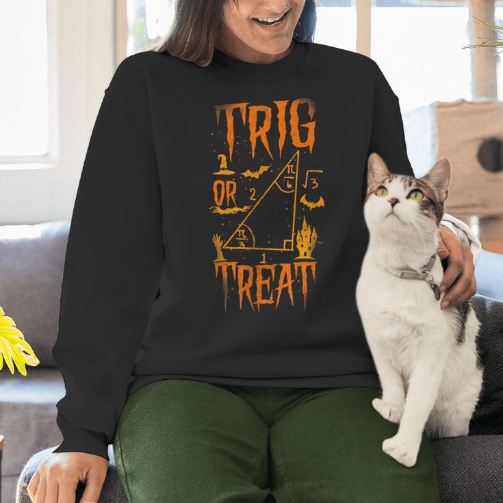 Math Teacher Nerd Student Halloween Trig Or Treat Women Crewneck Sweatshirt, gift for family, gift for coworker Math Teacher Nerd Student Halloween Trig Or Treat Women Crewneck Sweatshirt, gift for family, gift for coworker