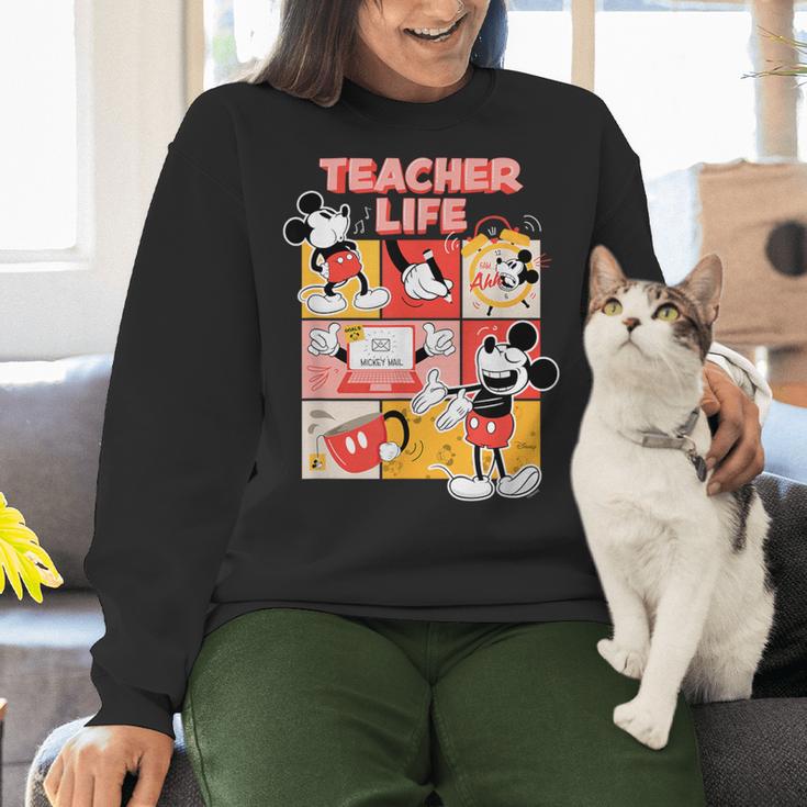 Mickey Mouse Teacher Life Women Crewneck Sweatshirt, gift for family, gift for coworker Mickey Mouse Teacher Life Women Crewneck Sweatshirt, gift for family, gift for coworker