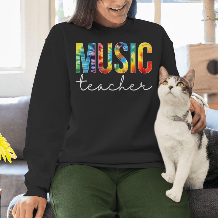 Music Teacher Tie Dye Appreciation Day Hello Back To School Men Women Women Crewneck Sweatshirt, gift for family, gift for coworker Music Teacher Tie Dye Appreciation Day Hello Back To School Men Women Women Crewneck Sweatshirt, gift for family, gift for coworker