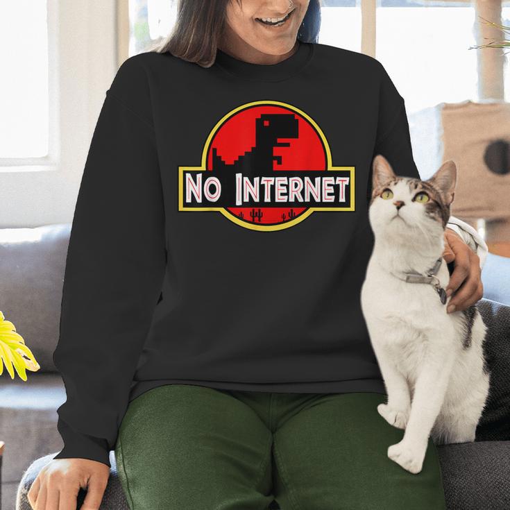 Nerdy No Internet Dinosaur Computer Science Teacher Women Crewneck Sweatshirt, Science Teacher Sweatshirts, Internet Sweatshirts, gift for family, gift for coworker Nerdy No Internet Dinosaur Computer Science Teacher Women Crewneck Sweatshirt, Science Teacher Sweatshirts, Internet Sweatshirts, gift for family, gift for coworker