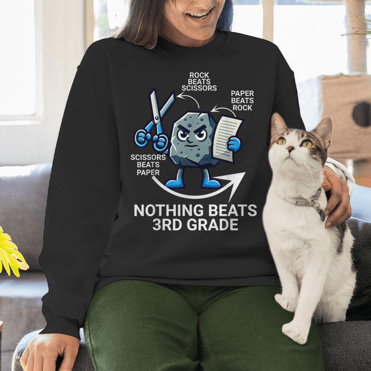 Nothing Beats 3rd Grade Back To School Kids Teachers Women Crewneck Sweatshirt, gift for family, gift for coworker